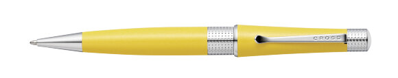 Шариковая ручка Cross Beverly Aquatic Yellow Lacquer с гравировкой