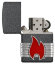 Зажигалка ZIPPO Classic с покрытием Iron Stone™, латунь/сталь, серая, матовая, 36x12x56 мм