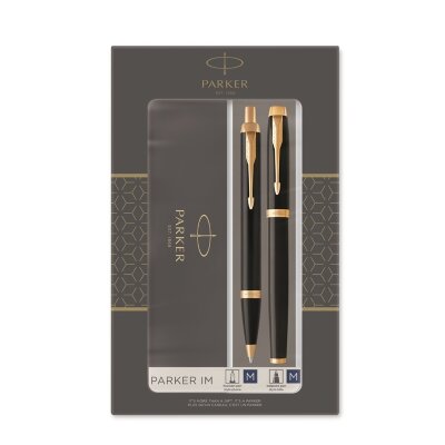 Подарочный набор Parker: Ай Эм Блэк Джи Ти Шариковая Ручка и Перьевая Ручка 2093216