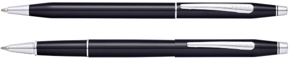 Набор Cross Classic Century Black Lacquer: шариковая Ручка и Ручка-Роллер AT0088-111