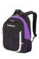 Рюкзак WENGER, чёрный/фиолетовый/серебристый, полиэстер 600D, 32х15х45 см, 22 л