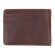Бумажник KLONDIKE DIGGER «Angus», натуральная кожа в темно-коричневом цвете, 12 х 9 x 2,5 см с гравировкой