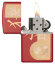 Зажигалка Zippo Classic с покрытием Red Matte, латунь/сталь, красная, матовая, 36x12x56 мм