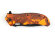Нож складной Stinger, 92 мм (чёрный), рукоять: алюминий (желто-оранж. камуфляж), картонная коробка