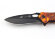 Нож складной Stinger, 92 мм (чёрный), рукоять: алюминий (желто-оранж. камуфляж), картонная коробка