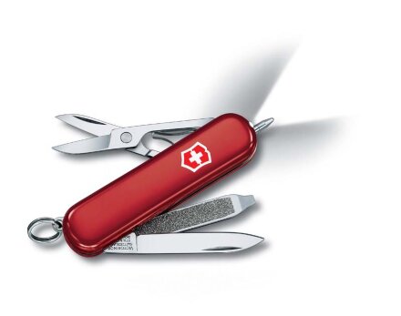 Нож-брелок VICTORINOX Signature Lite, 58 мм, 7 функций, красный в Москве, фото 22