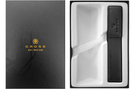  Набор Cross: черный чехол для ручки в коробке с местом под ручку