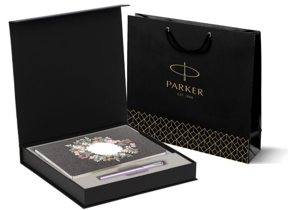 Подарочный набор Parker: Ручка-Роллер Parker Vector XL Lilac CT и Ежедневник P2151110_5109778