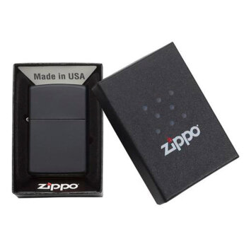 Газовая зажигалка Zippo Black Matte Zippo 218 с двойной дугой