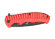 Нож складной Stinger, 92 мм (чёрный), рукоять: пластик (красный), картонная коробка
