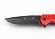 Нож складной Stinger, 92 мм (чёрный), рукоять: пластик (красный), картонная коробка