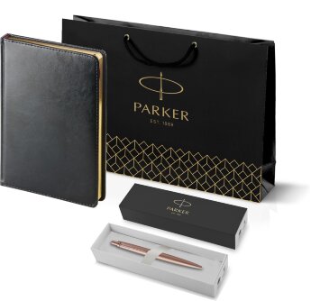 Подарочный набор Parker: Ручка Parker Jotter XL SE20 Monochrome Pink Gold и Ежедневник 212_3_128022755