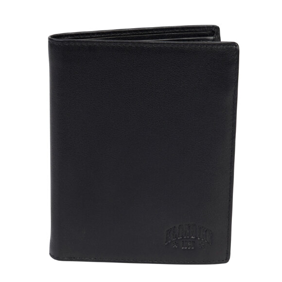 Бумажник KLONDIKE Claim, натуральная кожа в черном цвете, 10 х 2 х 12,5 см
