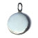 Серебряный открывающийся круглый кулон/медальон 18.5 мм с гравировкой