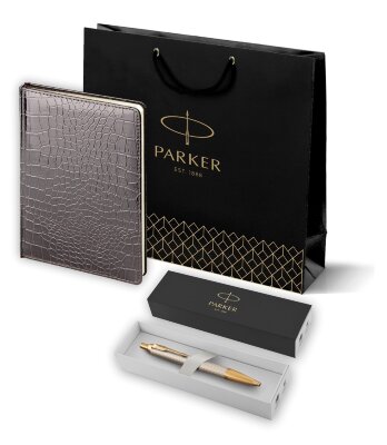 Подарочный набор:Шариковая ручка Parker IM Premium Warm Silver 193349_41687