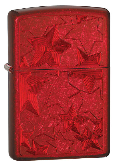 Зажигалка Zippo Classic с покрытием Candy Apple Red™, латунь/сталь, красная, глянцевая