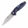 Нож Ruike Fang P105 черно-синий с гравировкой