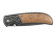 Нож складной Stinger, 71 мм (чёрный), рукоять: сталь+дерево (коричневый), картонная коробка