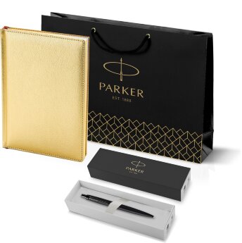 Подарочный набор Parker: Шариковая Ручка Parker Jotter XL SE20 Monochrome и Ежедневник 212_3_128112753