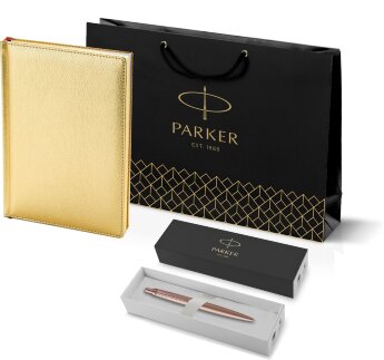 Подарочный набор Parker: Ручка Parker Jotter XL SE20 Monochrome Pink Gold и Ежедневник 212_3_128112755