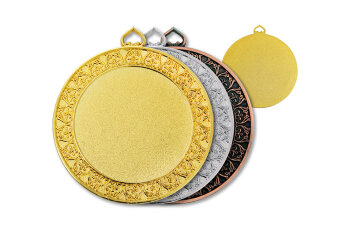 Медаль наградная сувенирная с гравировкой 70мм, диаметр вставки 50
