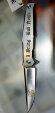 Нож Ruike P108-SF серебряно-синий с гравровкой