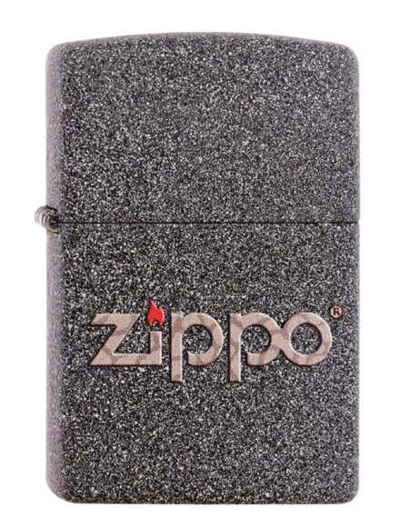Зажигалка Zippo Classic с покрытием Iron Stone™, латунь/сталь, серая, матовая, 36x12x56 мм