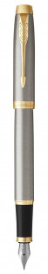 Набор Parker: Перьевая и Шариковая ручка Parker IM Core Brushed Metal GT 1931670+1931649
