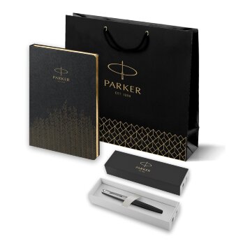 Подарочный набор Parker: Перьевая Ручка Parker Jotter Core 2018 Bond Street Black CT и Ежедневник 2031110_5330947