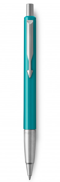 Шариковая ручка Parker Vector Standard K01, цвет: BLUE GREEN с гравировкой