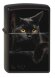 Зажигалка Zippo Чёрная кошка, с покрытием Black Matte, латунь/сталь, чёрная, матовая, 36x12x56 мм