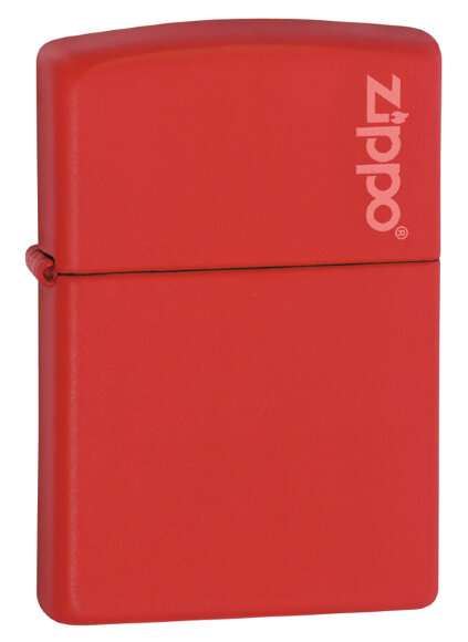 Зажигалка Zippo Classic с покрытием Red Matte, латунь/сталь, красная, матовая, 36x12x56 мм