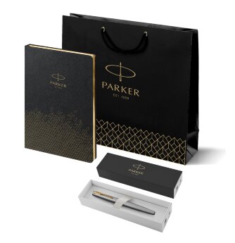 Подарочный набор Parker: Ручка Перьевая Parker Jotter Stainless Steel GT и Ежедневник 2031110_5330948