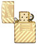 Зажигалка Zippo Vintage Box Top с покрытием High Polish Brass, латунь/сталь, золотистая, 36x12x56 мм