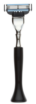 Станок для бритья IL Ceppo, MACH3, каучуковая смола, рукоять - черный глянцевый цвет