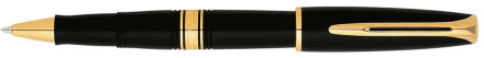 Роллерная ручка Waterman Charlestone Ebony Black  GT. Корпус - акриловая смола, позолота 23К. в Москве, фото 21