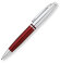 Шариковая ручка Cross Calais. Цвет - красный + серебристый.