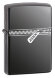 Зажигалка Zippo Classic с покрытием Black Ice ®, латунь/сталь, чёрная, глянцевая, 36x12x56 мм