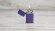 Зажигалка Zippo Slim® с покрытием Purple Matte, латунь/сталь, фиолетовая, матовая, 29x10x60 мм