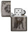 Зажигалка Zippo Wolf Design с покрытием Black Ice®, латунь/сталь, чёрная, глянцевая, 36х12х56 мм