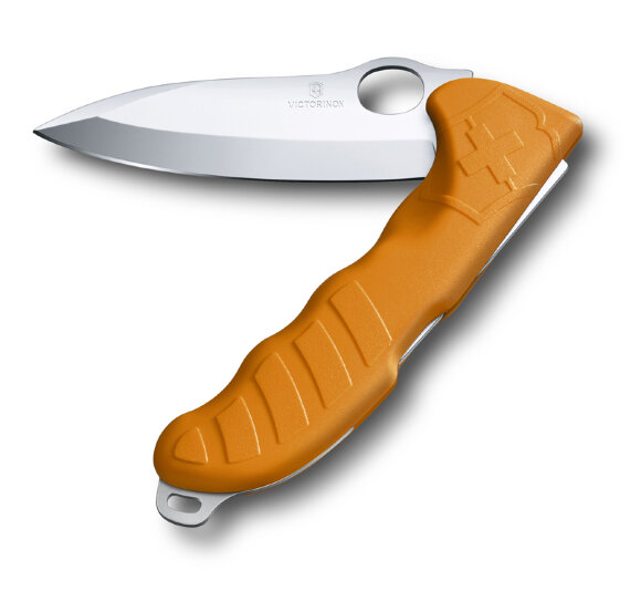 Нож охотника VICTORINOX Hunter Pro M 130 мм, 2 функции, с фиксатором лезвия, оранжевый
