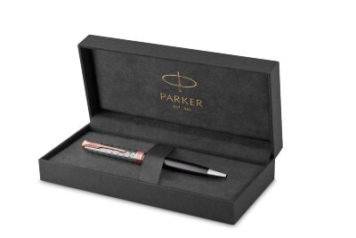 Шариковая ручка Parker Sonnet Premium Metal &amp; Grey Lacquer PGT 2119791