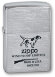 Зажигалка Zippo Hunting Tools, с покрытием Brushed Chrome, латунь/сталь, серебристая, 36x12x56 мм