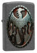Зажигалка Zippo Metal Dragon Shield Design с покрытием Iron Stone™, латунь/сталь, серая, 36x12x56 мм
