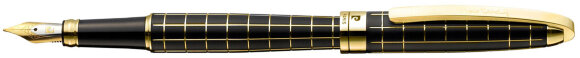 Ручка перьевая Pierre Cardin PROGRESS, цвет - черный и золотистый. Упаковка B.
