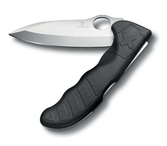 Нож охотника VICTORINOX Hunter Pro 130 мм, 1 функция, с фиксатором лезвия, чёрный