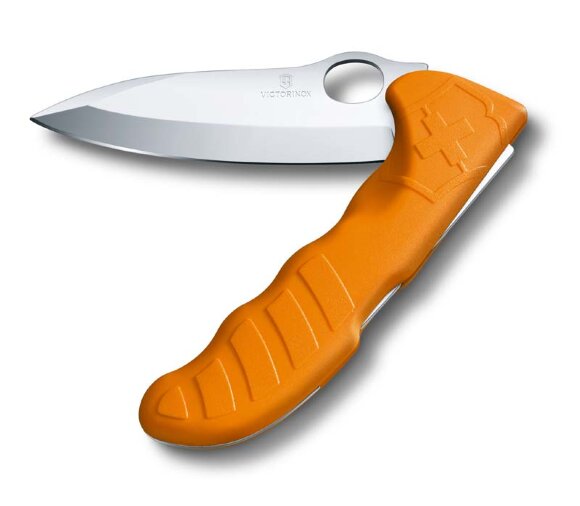 Нож охотника VICTORINOX Hunter Pro 130 мм, 1 функция, с фиксатором лезвия, оранжевый