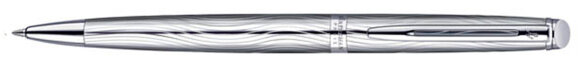 Шариковая ручка Waterman Hemisphere Deluxe Metal CT. Детали дизайна: палладиевое покрытие с гравировкой