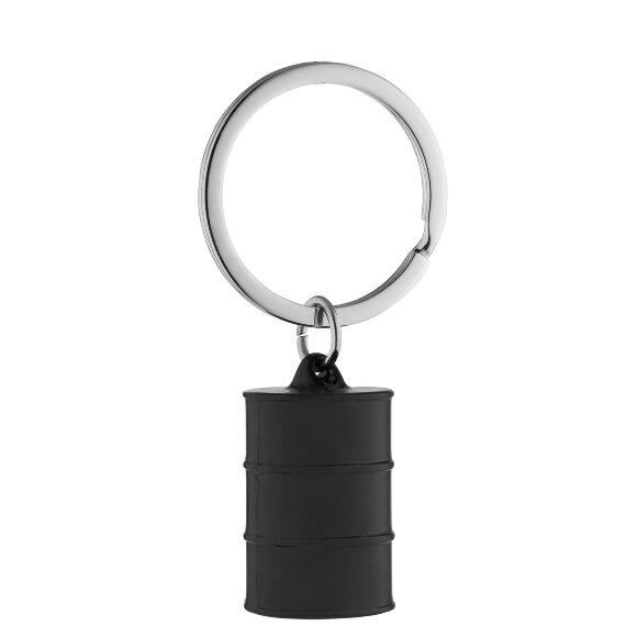 Металлический брелок Barrel нефти черного цвета, размером 3x2x2 см. Возможно нанесение лазерной гравировки текста или логотипа компании. Хороший сувенир для компаний, занимающихся нефтяной промышленностью.