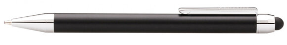 Шариковая ручка FranklinCovey Newbury со стилусом. Цвет - черный матовый. с гравировкой